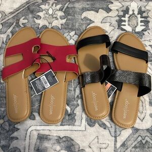 West Loop Women's Sandals - Red and Black